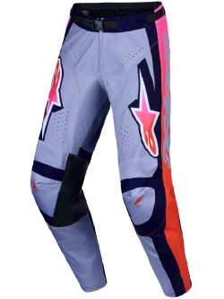 Spodnie cross Alpinestars MX Racer Air Hunt fioletowo-różowe