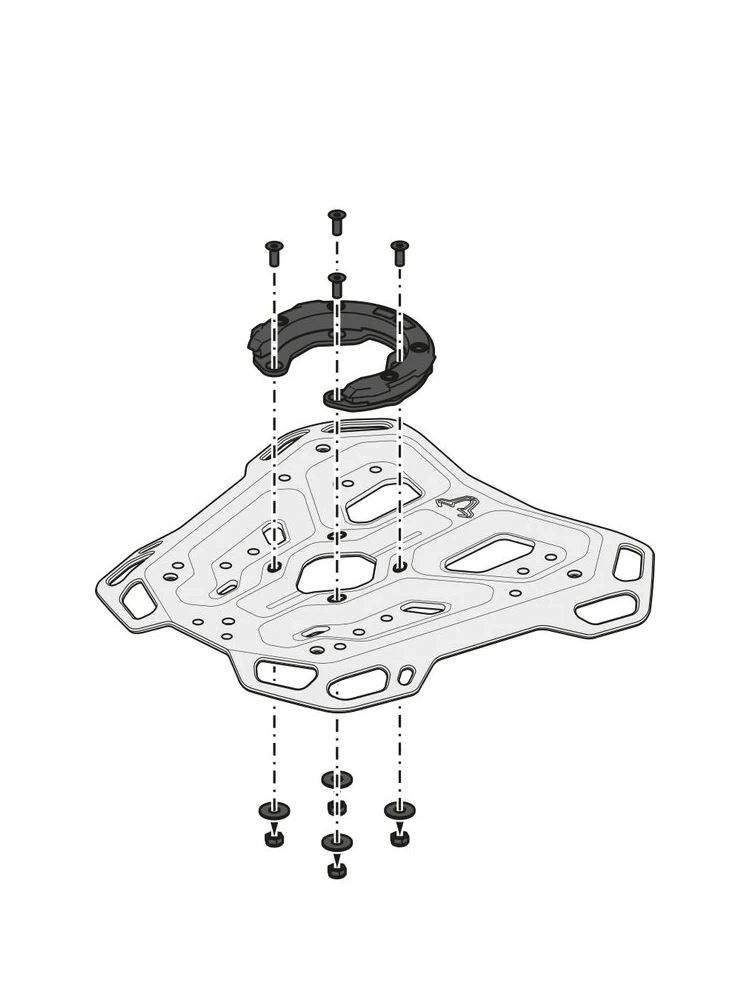 Stelaż centralny Adventure-Rack SW-Motech CF Moto 450MT (23-)/ 800 MT-X (24-)/ 1000 MT-X (25-)