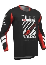Bluza enduro Thor Launchmode Futura czarno-czerwona