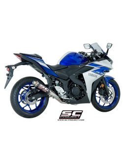 Pełny system 2-1 z tłumikiem GP M2 SC-Project do Yamaha YZF-R3 [15-17]
