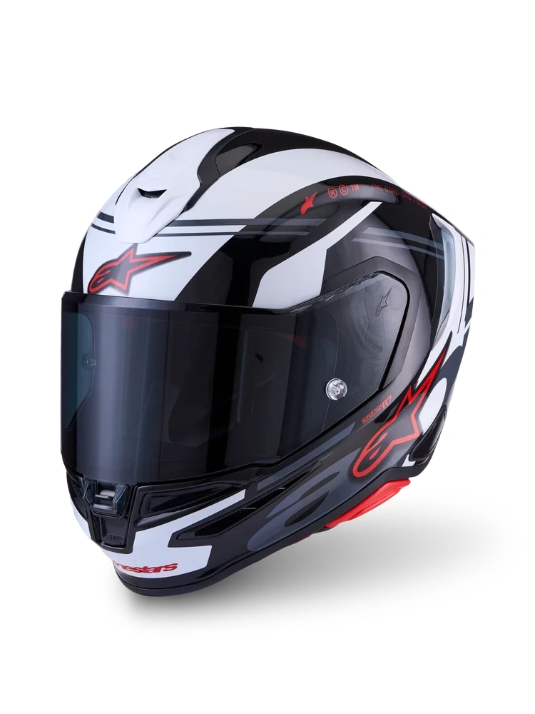 Kask integralny Alpinestars S-R7 A-Core czarno-biało-czerwony