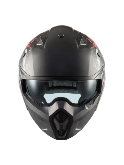 Kask szczękowy Premier Subverter DB 9 BM czarno-biało-czerwony