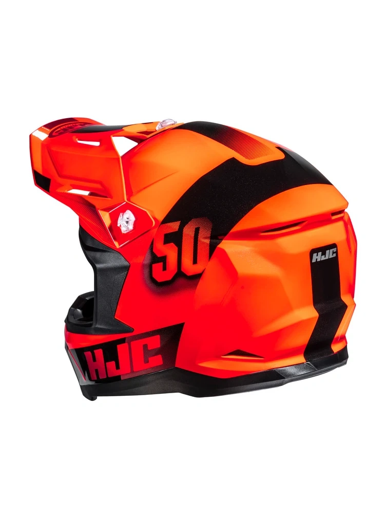 Kask dziecięcy enduro HJC Y50 Dash pomarańczowo-czarny