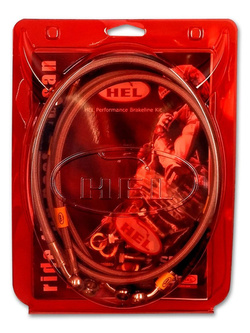 Przewody hamulcowe HEL w oplocie stalowym do Yamaha FZ6 N Fazer (07-10) [tył]