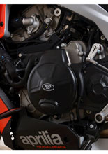 Osłona silnika R&G Racing Aprilia (wybrane modele) (lewa strona) czarna