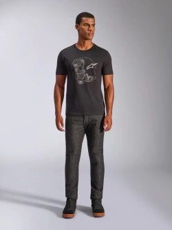 Koszulka z krótkim rękawem Alpinestars Tech Boot CSF czarna