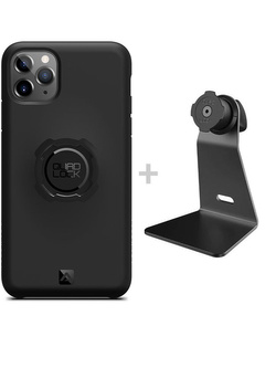 Zestaw na biurko: etui na telefon iPhone 11 Pro + uchwyt Quad Lock