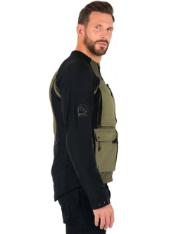 Koszula z ochraniaczami Knox Tor czarno-zielona