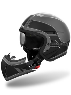 Kask modułowy Airoh J110 Raster czarno-szary matowy