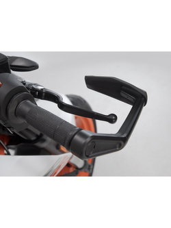 Osłony klamki hamulca i sprzęgła z osłoną przed wiatrem SW-Motech Aprilia/ Honda/ KTM/ Ducati/ Yamaha (wybrane modele) czarny