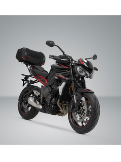 Zestaw: torba na tył Rackpack + stelaż Street-Rack SW-Motech BMW R1200 R/RS (14-18), R1250 R (18-25)/ RS (18-) [pojemność 32,0-42,0 l]