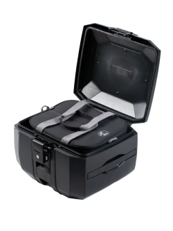 Zestaw: stelaż Smartrack z kufrem centralnym czarno-srebrnym Hepco&Becker Xcore Yamaha XSR 900 (22-)