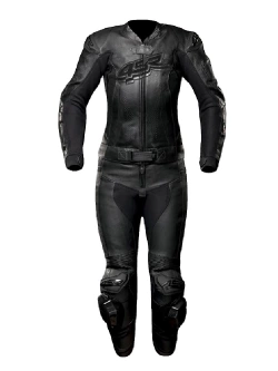 Kombinezon motocyklowy damski dwuczęściowy 4SR RR Black Series AR czarny