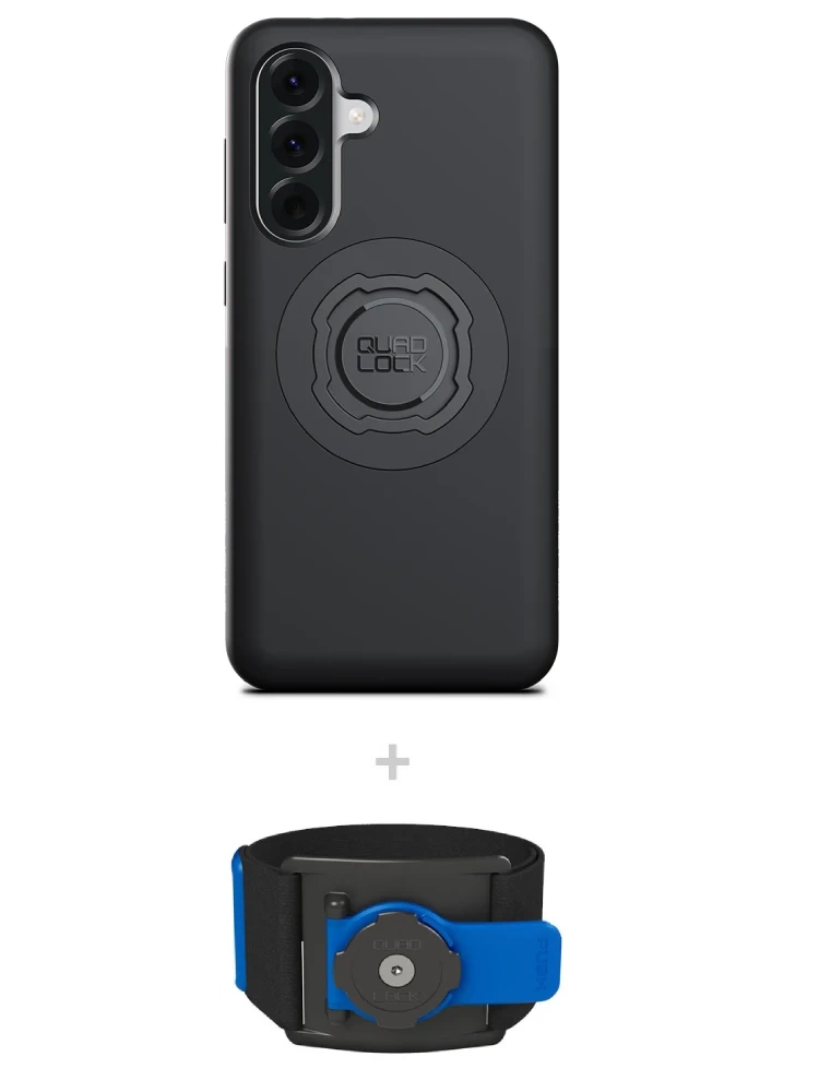Zestaw do biegania: etui MAG na telefon Samsung Galaxy A56 (magnetyczne) + opaska sportowa Quad Lock