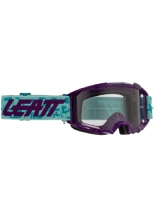 Gogle motocyklowe Leatt Vizion 3.5 z przezroczystą szybą fioletowo-niebieskie
