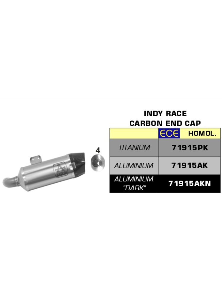 Tłumik motocyklowy Arrow Indy-Race BMW F 900 R/ XR (20-) aluminiowy, czarny