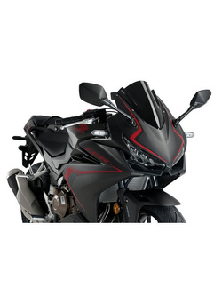 Szyba motocyklowa sportowa PUIG Honda CBR 500 R (19-)/E-Clutch (26-) czarna