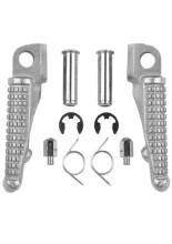 Podnóżki motocyklowe kierowcy BikeTec Kawasaki (wybrane modele) srebrne