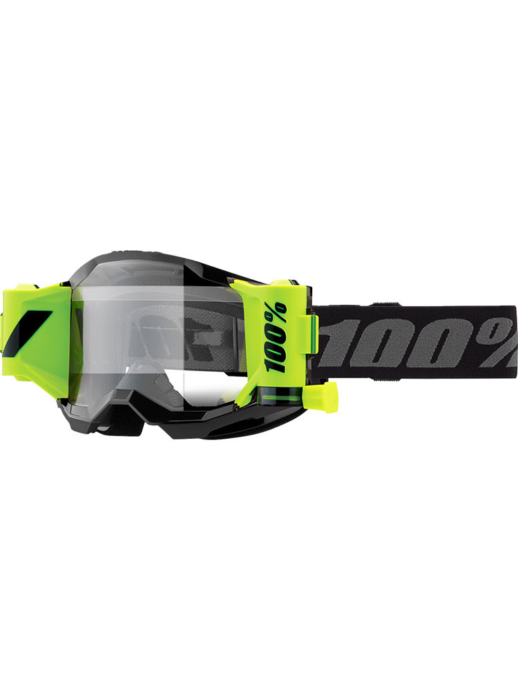 Gogle motocyklowe 100% Strata 2 Forecast czarno-białe