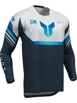 Bluza enduro Thor Launchmode Air Raptor niebiesko-szara