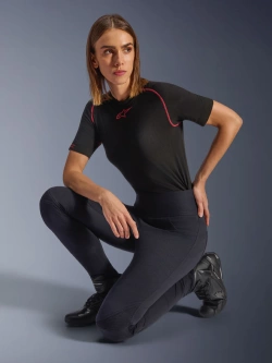 Legginsy motocyklowe damskie Alpinestars Stella Flex-Ast czarne