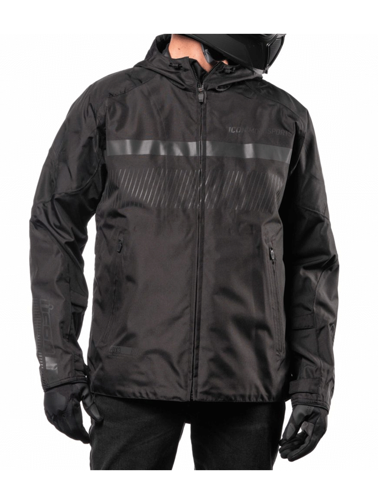 Kurtka motocyklowa tekstylna Icon PDX3 czarna