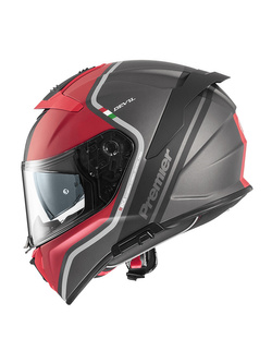Kask integralny Premier Devil PH17 BM szaro-czerwony