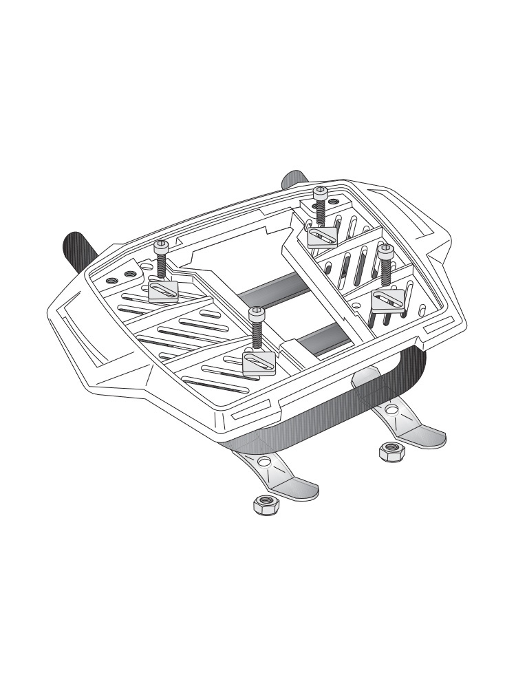 Stelaż centralny AluRack Hepco&Becker Yamaha XT 600 Tenere (88-90)