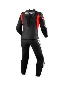 Kombinezon motocyklowy dwuczęściowy REV’IT! Argon 3 czarno-fluo czerwony