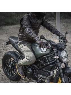 Kurtka motocyklowa skórzana Shima Blake brązowa