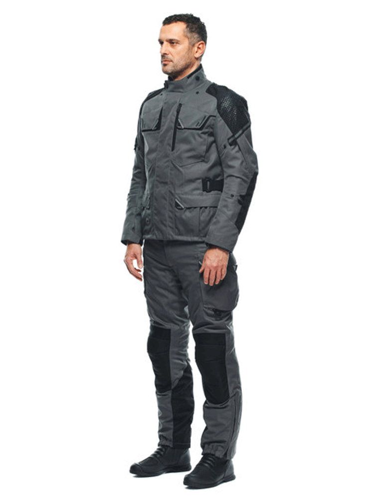 Kurtka motocyklowa tekstylna Dainese Ladakh 3L D-Dry szaro-czarna