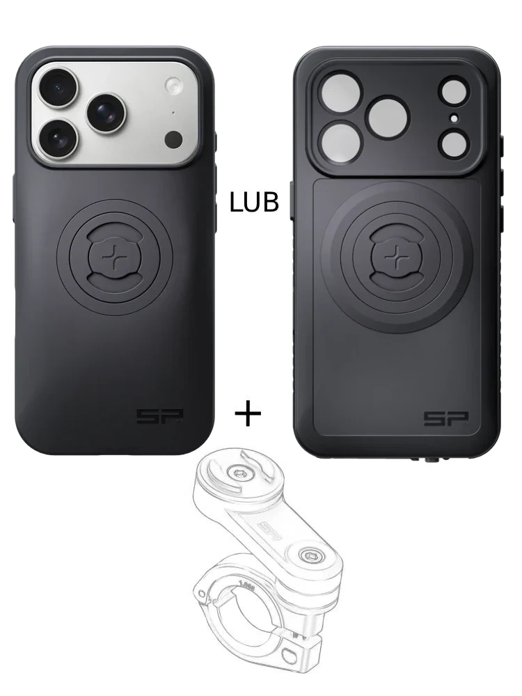 Zestaw na motocykl: etui na telefon iPhone 17 Pro + mocowanie SP Connect