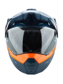 Kask adventure Klim X1 Alpha niebiesko-pomarańczowy