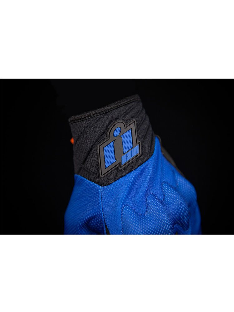 Rękawice motocyklowe Icon Anthem 2 niebieskie