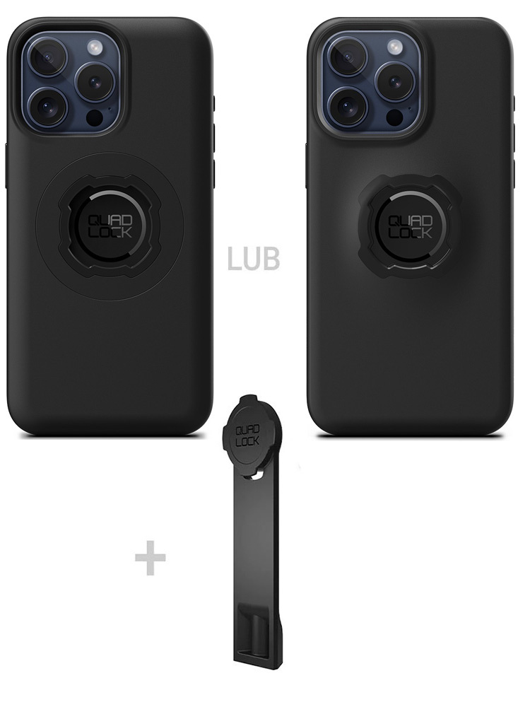 Zestaw: etui na telefon iPhone 16 Pro Max + adapter do statywu Quad Lock