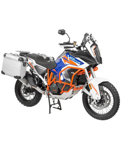 Zestaw: kufry boczne srebrne "And-S" Zega Evo + stelaże srebrne Touratech KTM Super Adventure 1290 S/R (21-24) [poj.: 31+38l]