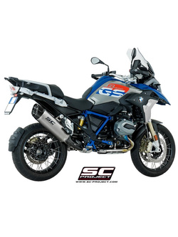 Tłumik SC-Project Oval Titanium + Carbon (SLIP ON) - BMW R 1200 GS - ADVENTURE [17-18]