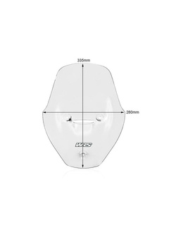 Szyba motocyklowa WRS Touring Ducati Diavel V4 (23-24) przezroczysta