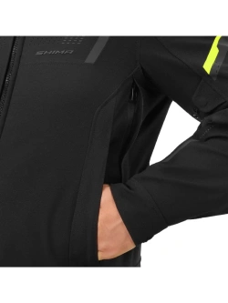 Kurtka motocyklowa tekstylna Shima Rush 3.0 czarno-fluo żółta
