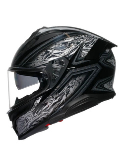 Kask integralny AGV K7 Damascus czarno-srebrny