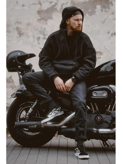 Jeansy motocyklowe Pando Moto Robby Slim czarne
