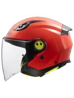 Kask dziecięcy otwarty LS2 OF622 Funny II Solid czerwony