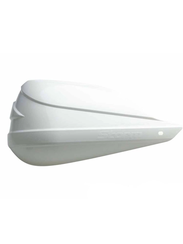 Osłony dłoni Barkbusters Storm, białe + zestaw montażowy Barkbusters Kawasaki Versys 650 (07-)