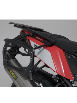 Zestaw: kufry boczne + stelaże EVO TRAX ADV SW-MOTECH 37/37 L do motocykla KTM 990 SM/ 990 SMR (07-) [pojemność 2 x 37 L]