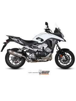 Tłumik motocyklowy Slip-On Line (Oval) MIVV do Honda Crossrunner 800 (15-20) titanium