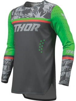Bluza enduro dziecięca Thor Sportmode Punkd szaro-zielona