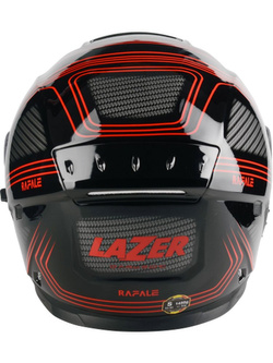 Kask integralny Lazer Rafale Darkside czarno-czerwony