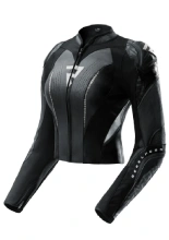 Kurtka motocyklowa damska skórzana Rebelhorn Diva RS czarno-biała