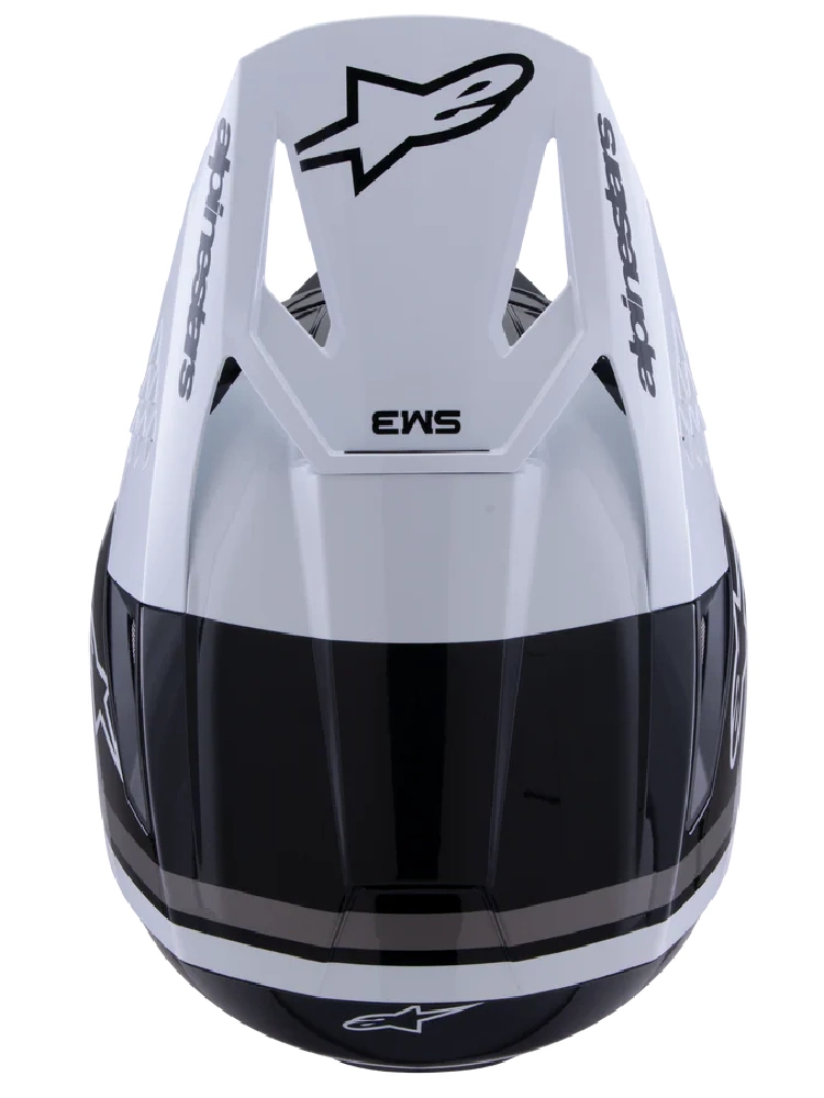 Kask enduro Alpinestars SM3 Radium czarno-szaro-biały
