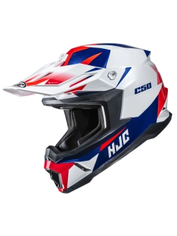 Kask enduro HJC C50 Slide biało-niebieski